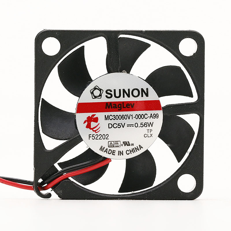 Original SUNON MC30060V1-000C-A99 Cooling Fan DC 5V 0.56W 2-Wires MC30060V1-000C-A99 Fans